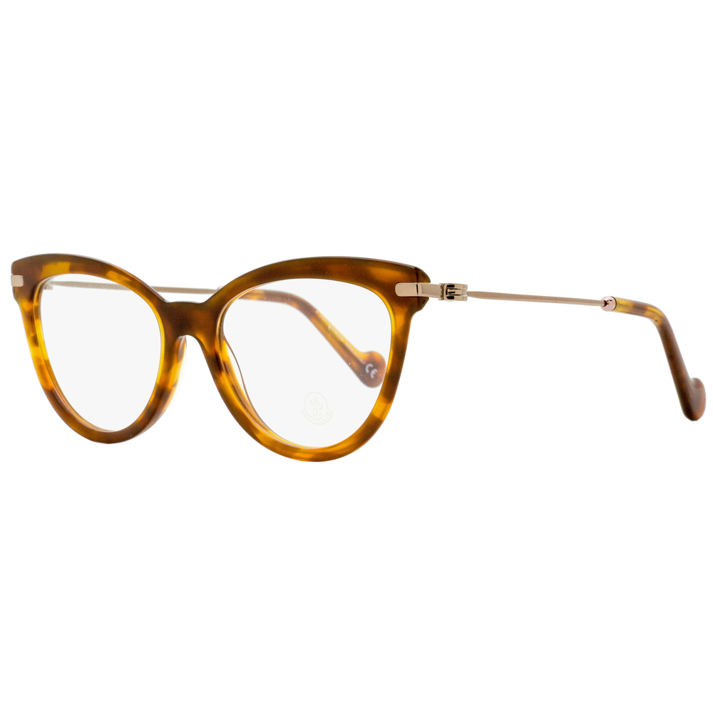 Moncler Cat Eye Eyeglasses ML5018 053 Blonde Havana/Bronze 53mm 5018